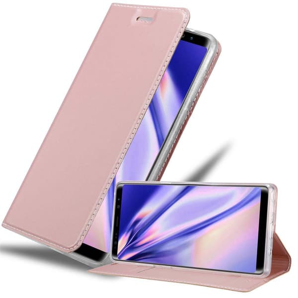 Deksel til Samsung Galaxy NOTE 8 Lommebokdeksel med magnetisk lukking, stativfunksjon og kortlomme