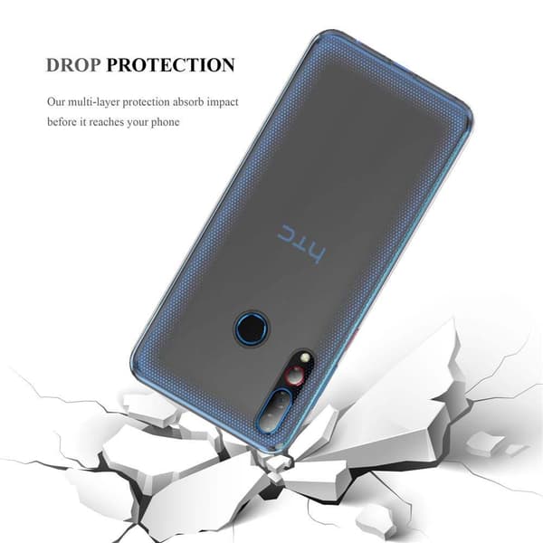 HTC Desire 19 PLUS Suojakuori Suojakotelo valmistettu joustavasta TPU-silikonista