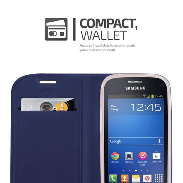 Deksel til Samsung Galaxy S3 MINI Lommebokdeksel med magnetisk lukking, stativfunksjon og kortlomme