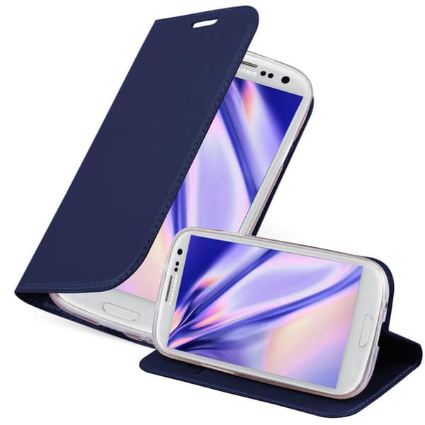Deksel til Samsung Galaxy S3 MINI Lommebokdeksel med magnetisk lukking, stativfunksjon og kortlomme