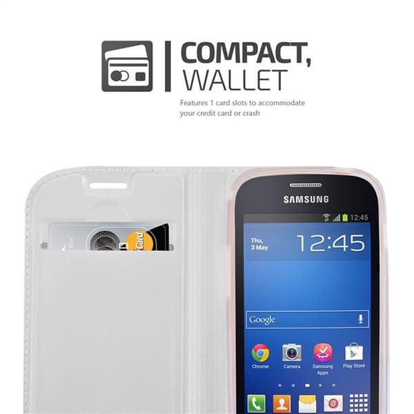Deksel til Samsung Galaxy S3 MINI Lommebokdeksel med magnetisk lukking, stativfunksjon og kortlomme