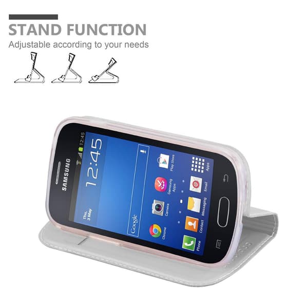 Deksel til Samsung Galaxy S3 MINI Lommebokdeksel med magnetisk lukking, stativfunksjon og kortlomme