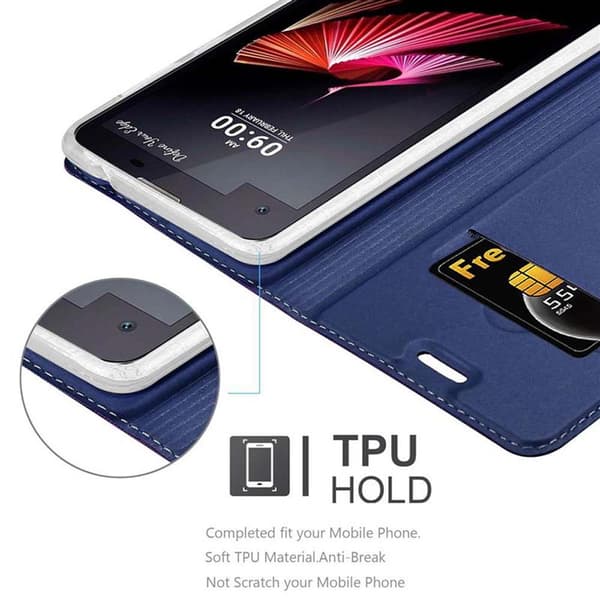 LG X SCREEN Suojakotelo Suojakuori Lompakkokotelo Matkapuhelinkotelo jossa magneettisuljenta, jalusta-toiminto ja korttitasku