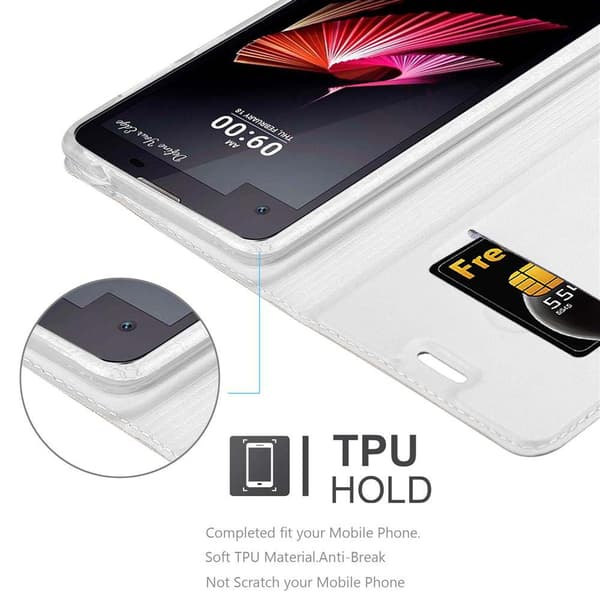 LG X SCREEN Suojakotelo Suojakuori Lompakkokotelo Matkapuhelinkotelo jossa magneettisuljenta, jalusta-toiminto ja korttitasku