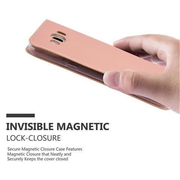 Deksel til Samsung Galaxy J5 2016 Lommebokdeksel med magnetisk lukking, stativfunksjon og kortlomme