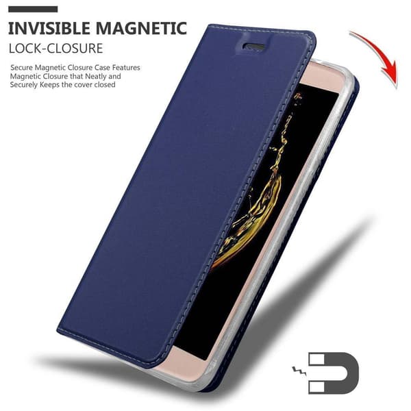 Deksel til LG K10 2016 Lommebokdeksel med magnetisk lukking, stativfunksjon og kortlomme