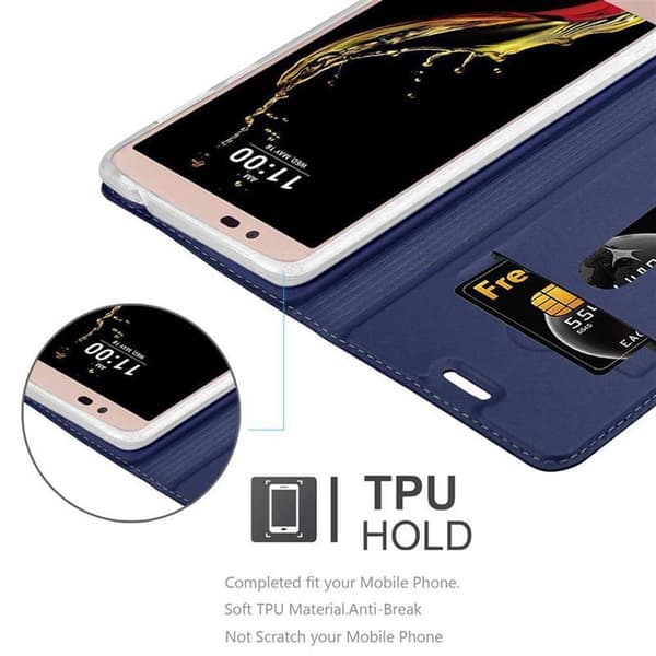 LG K10 2016 Skal Fodral med magnetisk stängning, ståfunktion och kortficka Mobilskydd