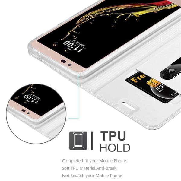 LG K10 2016 Suojakotelo Suojakuori Lompakkokotelo Matkapuhelinkotelo jossa magneettisuljenta, jalusta-toiminto ja korttitasku