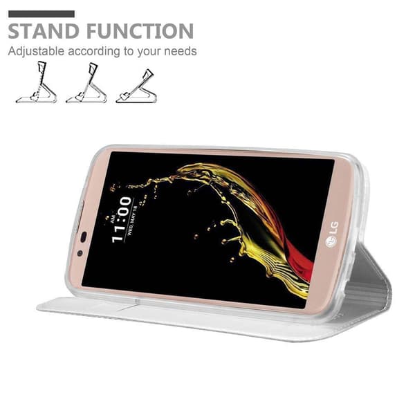 LG K10 2016 Skal Fodral med magnetisk stängning, ståfunktion och kortficka Mobilskydd
