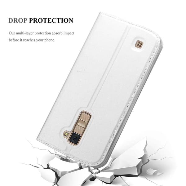 LG K10 2016 Skal Fodral med magnetisk stängning, ståfunktion och kortficka Mobilskydd