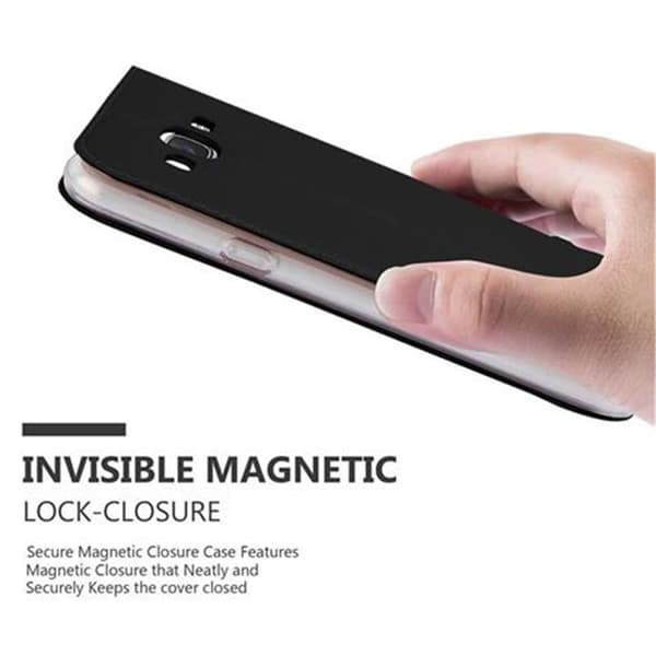 Samsung Galaxy J5 2015 Skal Fodral med magnetisk stängning, ståfunktion och kortficka Mobilskydd