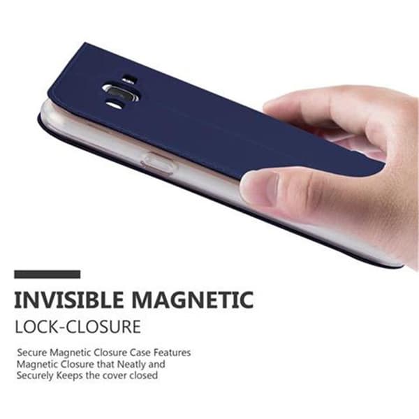 Samsung Galaxy J5 2015 Skal Fodral med magnetisk stängning, ståfunktion och kortficka Mobilskydd