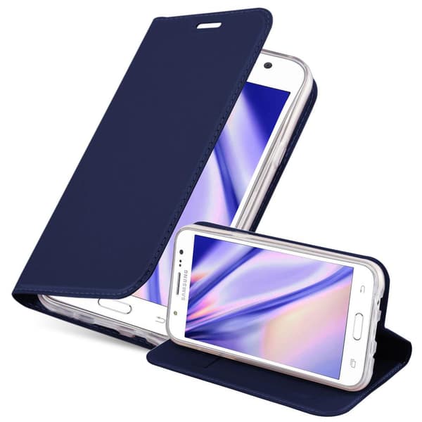 Samsung Galaxy J5 2015 Skal Fodral med magnetisk stängning, ståfunktion och kortficka Mobilskydd
