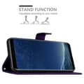 Miniatyrbild 7 av 11: Samsung Galaxy S8 Skal Fodral i blomdesign Mobilskydd Case Cover med magnetisk stängning, ståfunktion och kortplatser