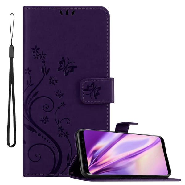 Samsung Galaxy S8 Skal Fodral i blomdesign Mobilskydd Case Cover med magnetisk stängning, ståfunktion och kortplatser