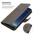 Miniatyrbilde 5 av 8: Deksel til Samsung Galaxy S8 Lommebokdeksel i blomster design med magnetisk lukking, stativfunksjon og kortplasser