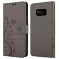 Miniatyrbilde 8 av 8: Deksel til Samsung Galaxy S8 Lommebokdeksel i blomster design med magnetisk lukking, stativfunksjon og kortplasser