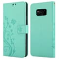 Miniatyrbild 8 av 8: Samsung Galaxy S8 Skal Fodral i blomdesign Mobilskydd Case Cover med magnetisk stängning, ståfunktion och kortplatser
