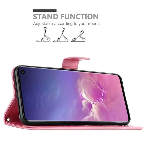 Deksel til Samsung Galaxy S10 5G Lommebokdeksel i blomster design med magnetisk lukking, stativfunksjon og kortplasser