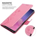 Miniatyrbilde 9 av 11: Deksel til Samsung Galaxy S10 5G Lommebokdeksel i blomster design med magnetisk lukking, stativfunksjon og kortplasser