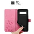 Miniatyrbilde 11 av 11: Deksel til Samsung Galaxy S10 5G Lommebokdeksel i blomster design med magnetisk lukking, stativfunksjon og kortplasser