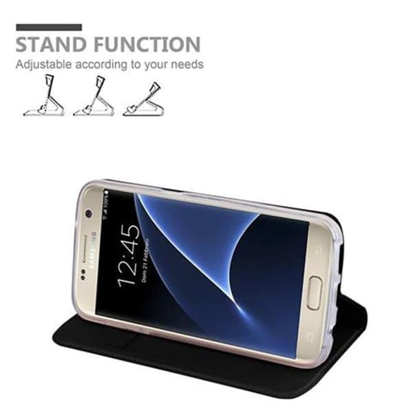 Samsung Galaxy S7 Skal Fodral med magnetisk stängning, ståfunktion och kortficka Mobilskydd