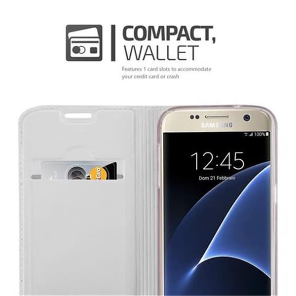 Samsung Galaxy S7 Skal Fodral med magnetisk stängning, ståfunktion och kortficka Mobilskydd