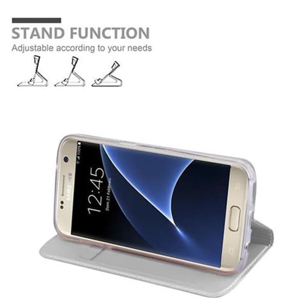 Samsung Galaxy S7 Skal Fodral med magnetisk stängning, ståfunktion och kortficka Mobilskydd