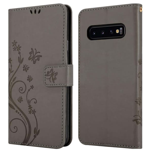 Samsung Galaxy S10 4G Pungetui Cover Blomster ()
