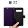 Miniatyrbild 11 av 11: Samsung Galaxy S10 4G Skal Fodral i blomdesign Mobilskydd Case Cover med magnetisk stängning, ståfunktion och kortplatser