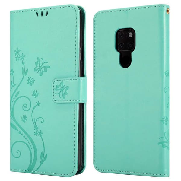 Huawei MATE 20 Pungetui Cover Blomster ()