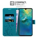 Miniatyrbilde 5 av 11: Deksel til Huawei MATE 20 Lommebokdeksel i blomster design med magnetisk lukking, stativfunksjon og kortplasser