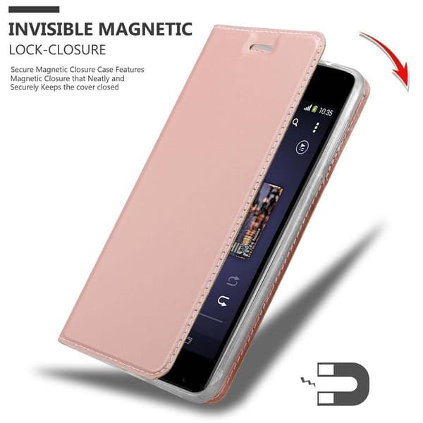 Sony Xperia E1 Skal Fodral med magnetisk stängning, ståfunktion och kortficka Mobilskydd