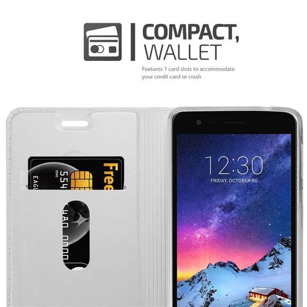 LG K8 2017 Skal Fodral med magnetisk stängning, ståfunktion och kortficka Mobilskydd