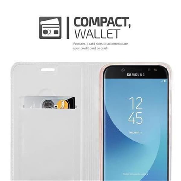 Deksel til Samsung Galaxy J7 2017 Lommebokdeksel med magnetisk lukking, stativfunksjon og kortlomme