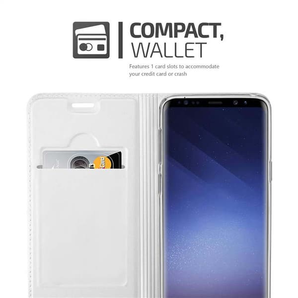 Samsung Galaxy S9 Skal Fodral med magnetisk stängning, ståfunktion och kortficka Mobilskydd