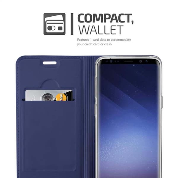 Deksel til Samsung Galaxy S9 Lommebokdeksel med magnetisk lukking, stativfunksjon og kortlomme