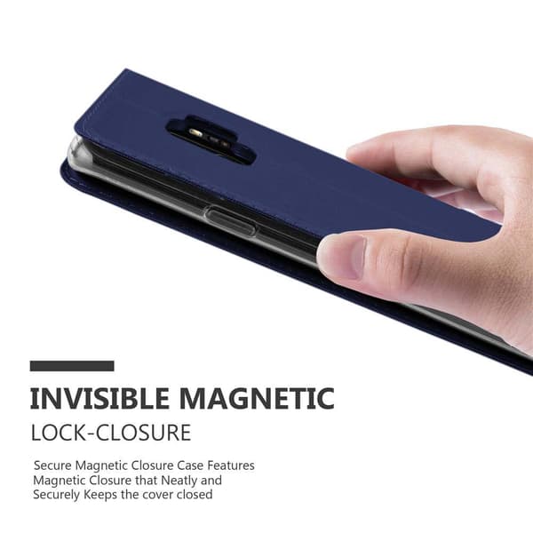 Samsung Galaxy S9 Skal Fodral med magnetisk stängning, ståfunktion och kortficka Mobilskydd