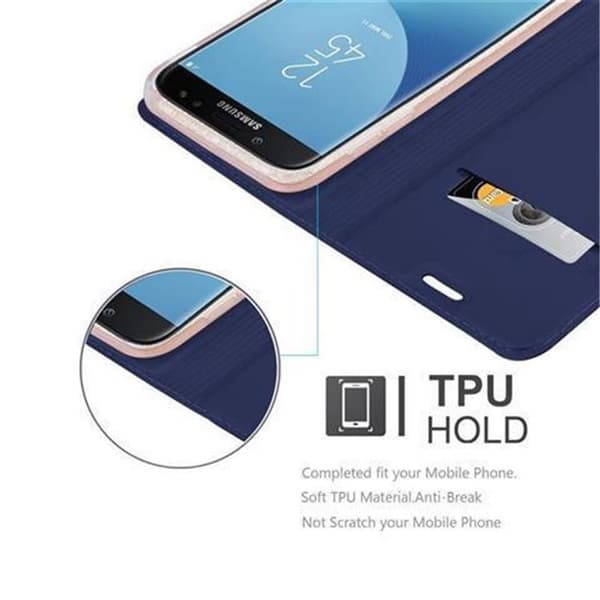 Deksel til Samsung Galaxy J5 2017 Lommebokdeksel med magnetisk lukking, stativfunksjon og kortlomme