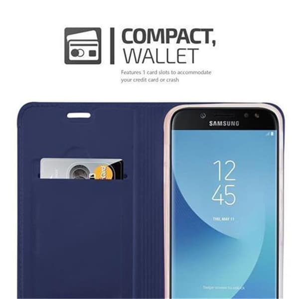 Deksel til Samsung Galaxy J5 2017 Lommebokdeksel med magnetisk lukking, stativfunksjon og kortlomme