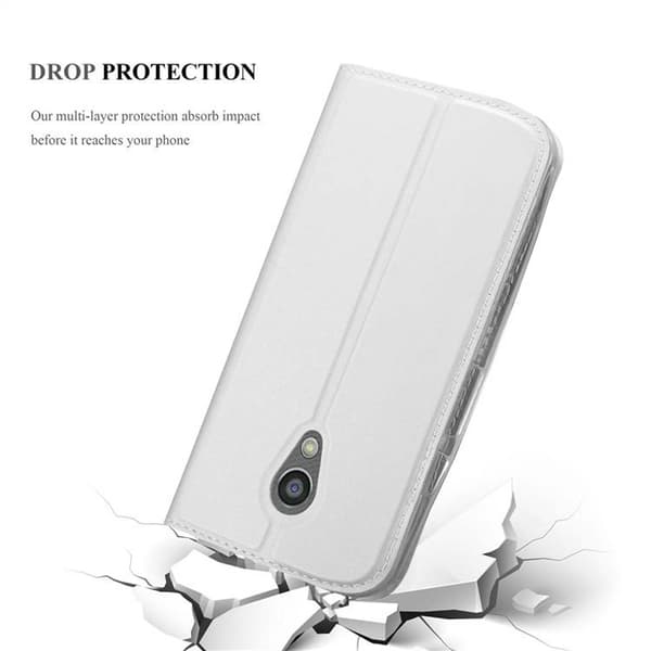 Deksel til Motorola MOTO G2 Lommebokdeksel med magnetisk lukking, stativfunksjon og kortlomme