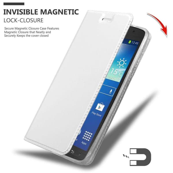 Deksel til Samsung Galaxy S4 ACTIVE Lommebokdeksel med magnetisk lukking, stativfunksjon og kortlomme