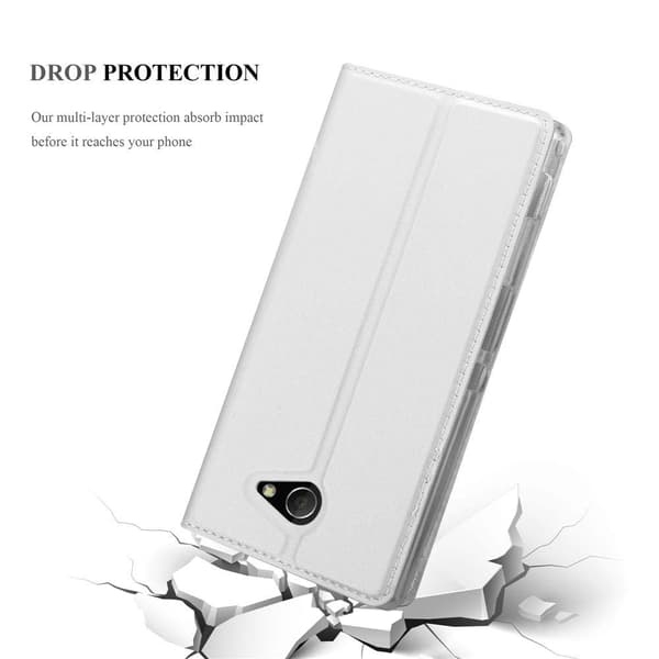 Sony Xperia M2 / M2 AQUA Skal Fodral med magnetisk stängning, ståfunktion och kortficka Mobilskydd