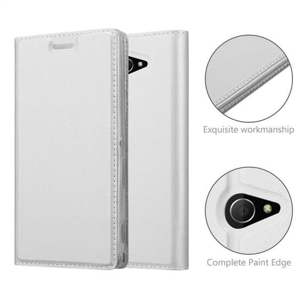 Sony Xperia M2 / M2 AQUA Skal Fodral med magnetisk stängning, ståfunktion och kortficka Mobilskydd