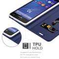 Miniatyrbild 3 av 8: Sony Xperia C4 Skal Fodral med magnetisk stängning, ståfunktion och kortficka Mobilskydd