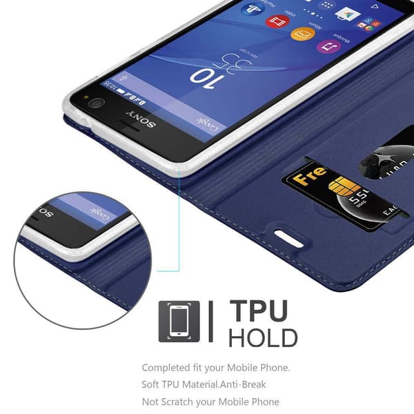 Sony Xperia C4 Skal Fodral med magnetisk stängning, ståfunktion och kortficka Mobilskydd