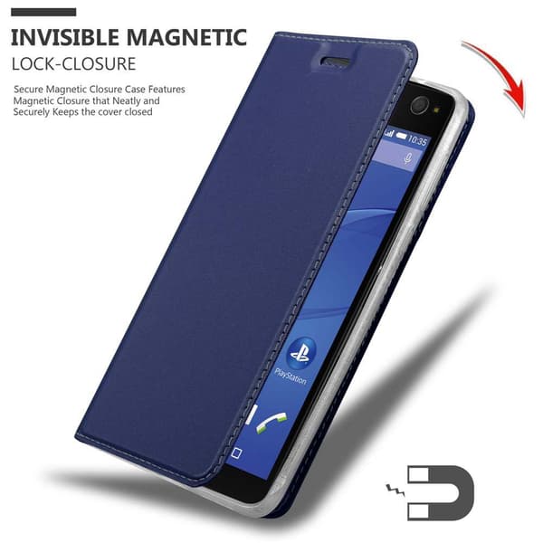 Sony Xperia C4 Skal Fodral med magnetisk stängning, ståfunktion och kortficka Mobilskydd