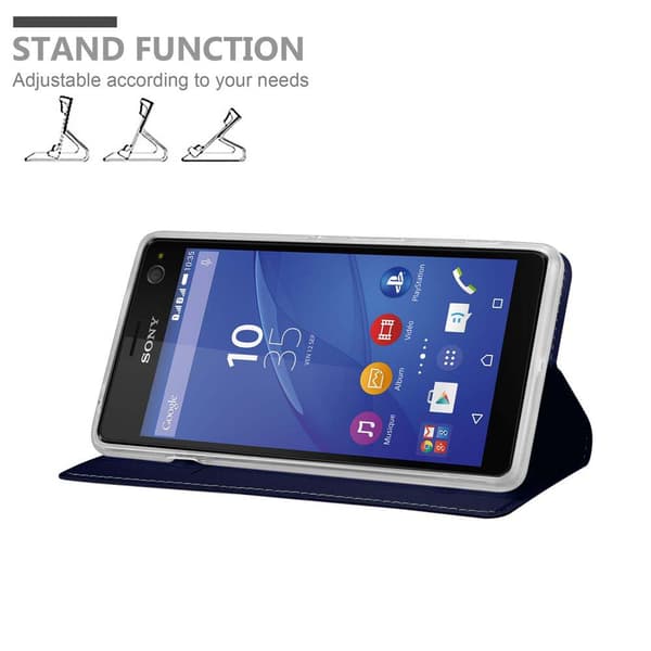 Sony Xperia C4 Skal Fodral med magnetisk stängning, ståfunktion och kortficka Mobilskydd