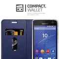 Miniatyrbild 7 av 8: Sony Xperia C4 Skal Fodral med magnetisk stängning, ståfunktion och kortficka Mobilskydd