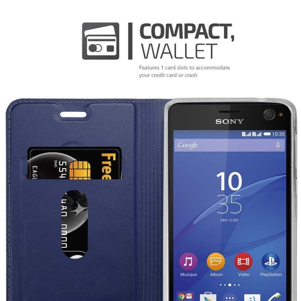 Sony Xperia C4 Skal Fodral med magnetisk stängning, ståfunktion och kortficka Mobilskydd